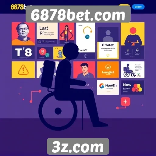 Acessibilidade e design do site 6878bet.com